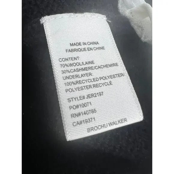 Brochu Walker Looker Layered V Neck Sweater Black Mixed Media XS - Picture 16 of 16